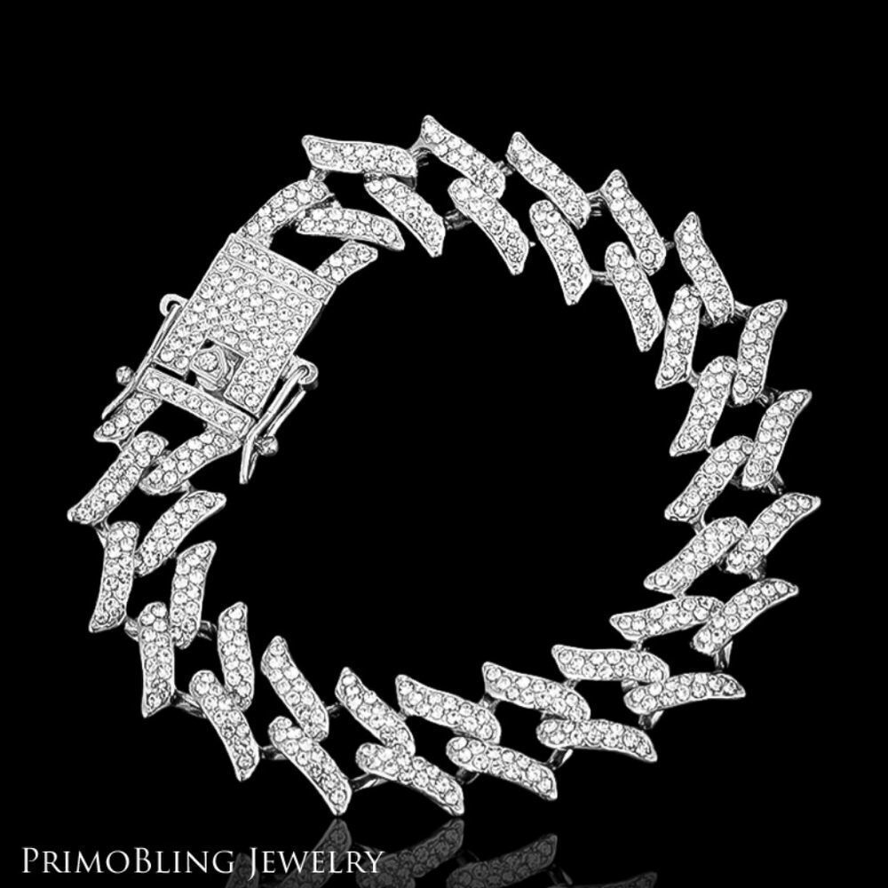 Spiked Hip Hop Cuban Bracelet